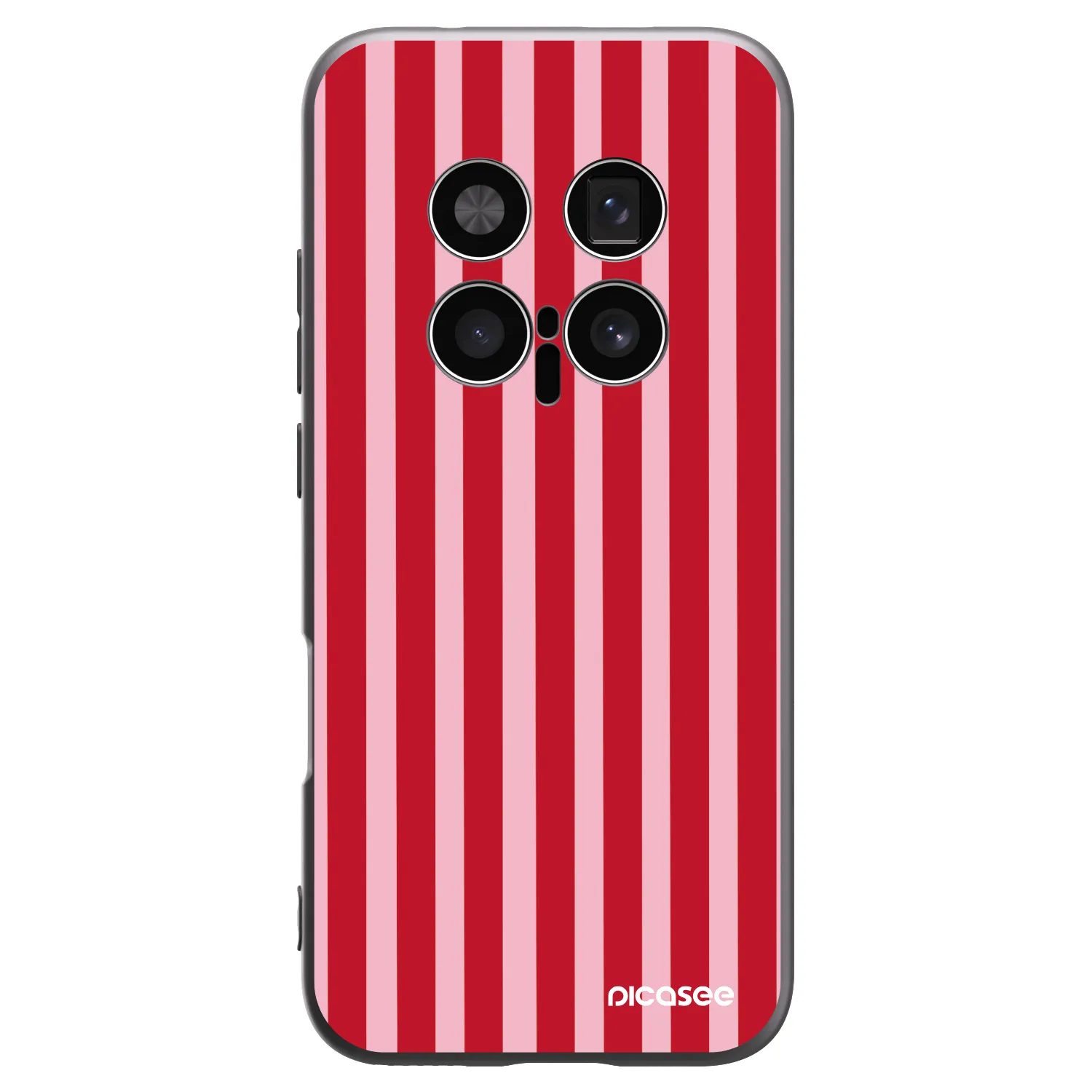 Picasee fekete szilikon tok az alábbi mobiltelefonokra Honor Magic8 Pro 5G - Lines red