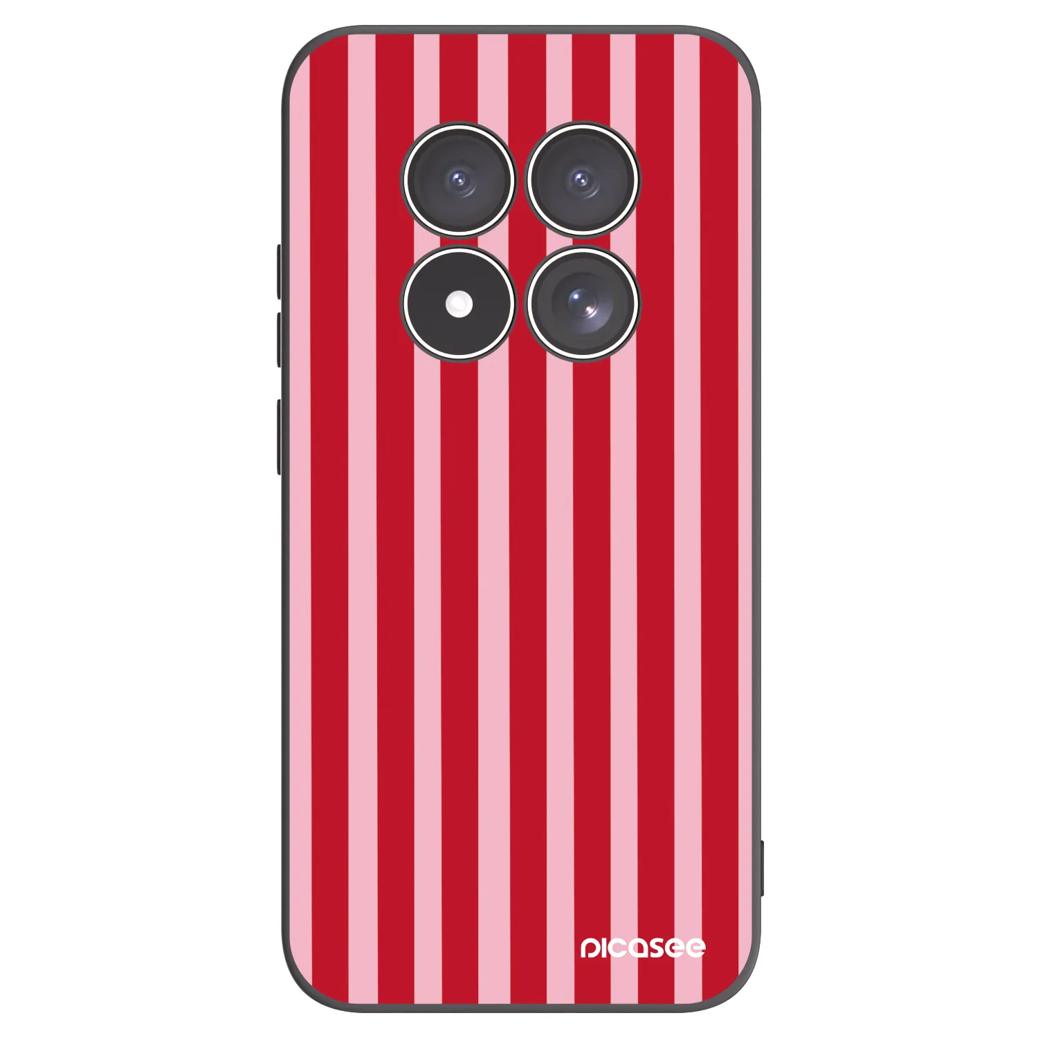 Picasee fekete szilikon tok az alábbi mobiltelefonokra Xiaomi Redmi Note 15 Pro 5G - Lines red