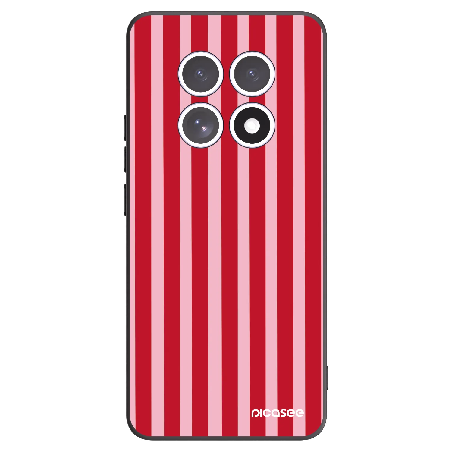 Picasee fekete szilikon tok az alábbi mobiltelefonokra Xiaomi Redmi Note 15 5G - Lines red