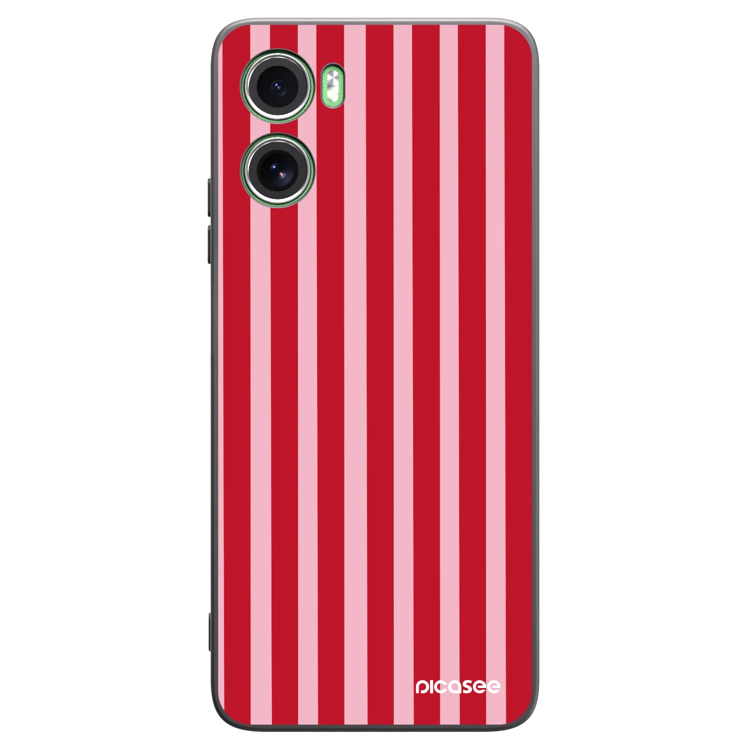 Picasee fekete szilikon tok az alábbi mobiltelefonokra Motorola Moto G06 - Lines red