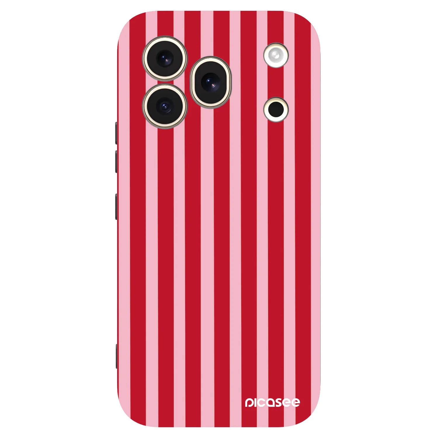 Picasee fekete szilikon tok az alábbi mobiltelefonokra Honor 600 Pro - Lines red