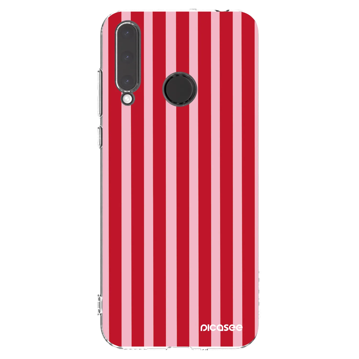 Picasee átlátszó szilikon tok az alábbi mobiltelefonokra Honor 20 Lite - Lines red