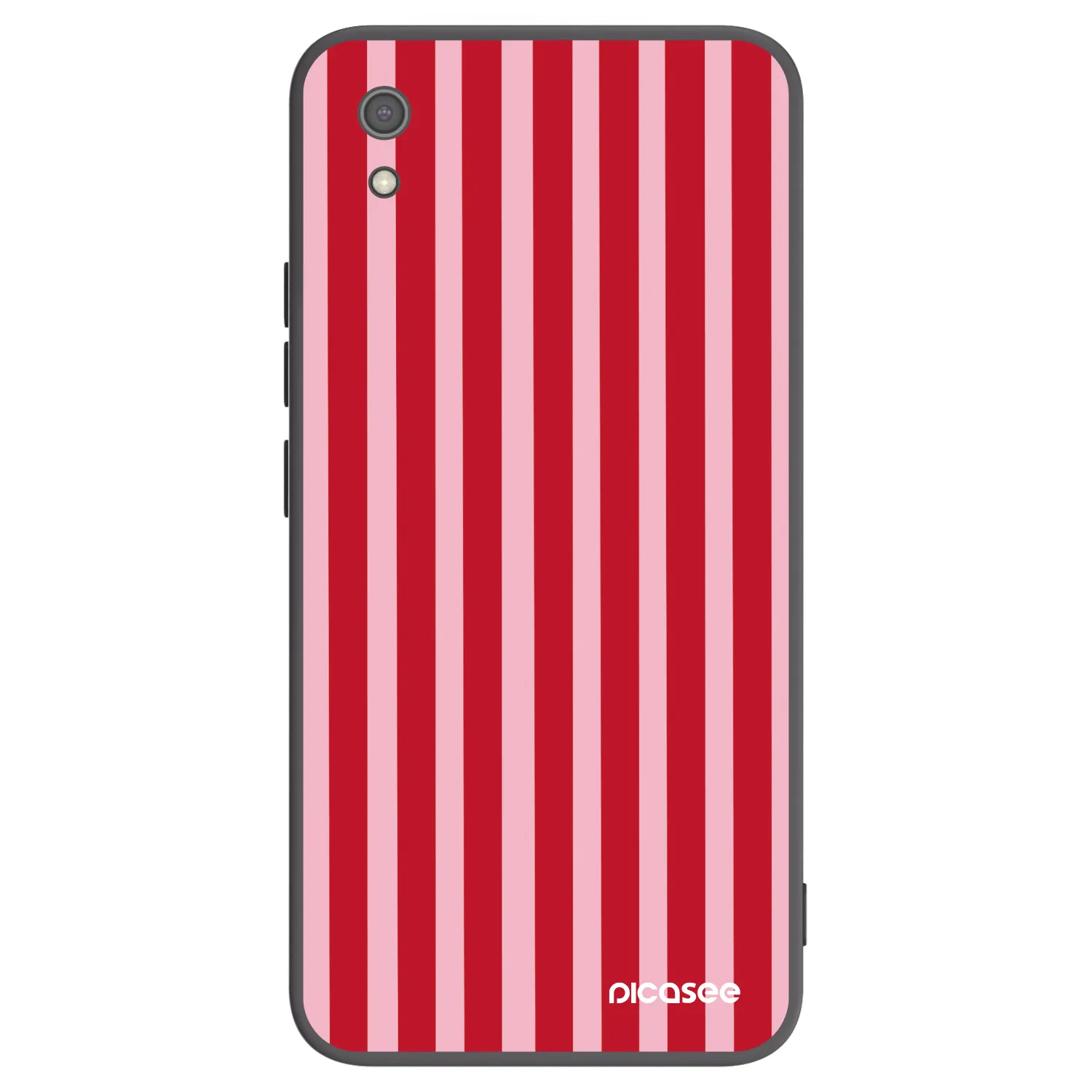 Picasee fekete szilikon tok az alábbi mobiltelefonokra Xiaomi Redmi 7A - Lines red