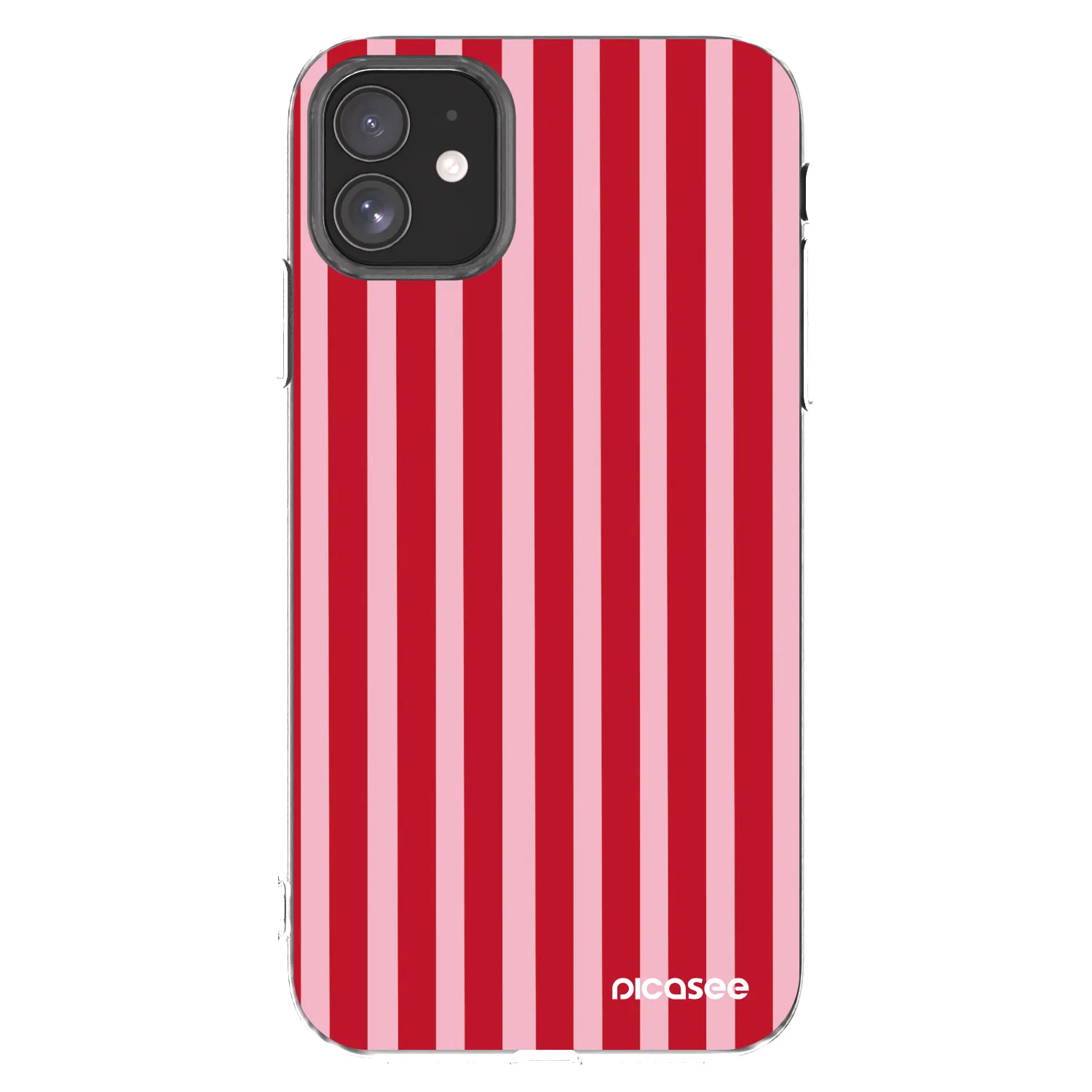 Picasee átlátszó szilikon tok az alábbi mobiltelefonokra Apple iPhone 11 - Lines red