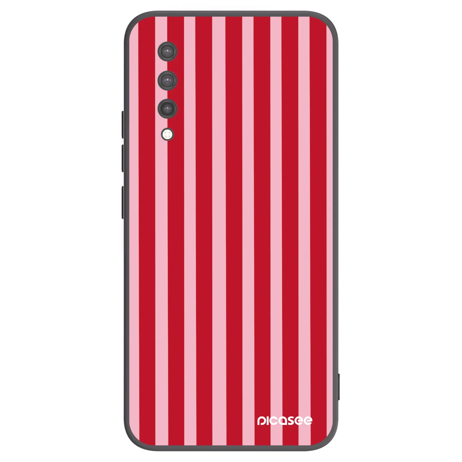 Picasee fekete szilikon tok az alábbi mobiltelefonokra Xiaomi Mi 9 Lite - Lines red