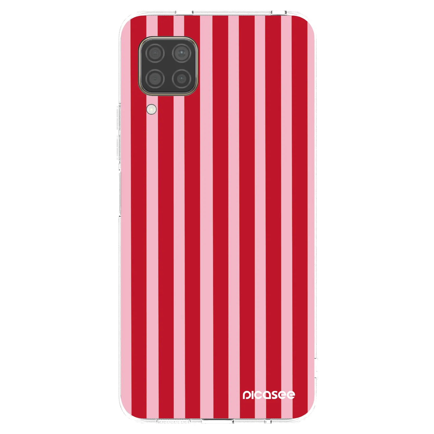 Picasee átlátszó szilikon tok az alábbi mobiltelefonokra Huawei P40 Lite - Lines red
