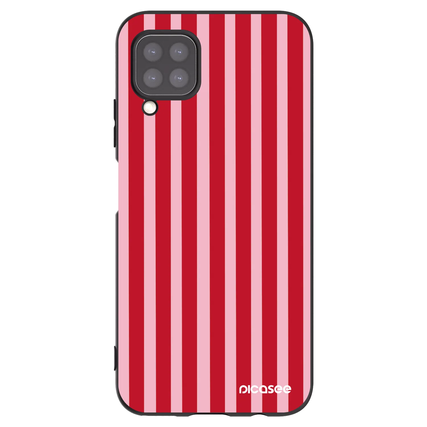 Picasee fekete szilikon tok az alábbi mobiltelefonokra Huawei P40 Lite - Lines red