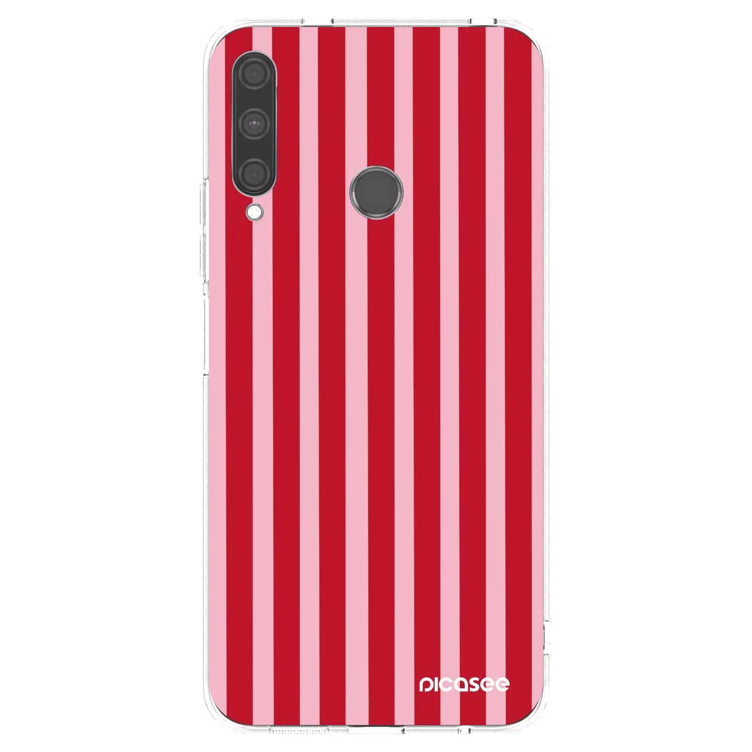 Picasee átlátszó szilikon tok az alábbi mobiltelefonokra Huawei P40 Lite E - Lines red
