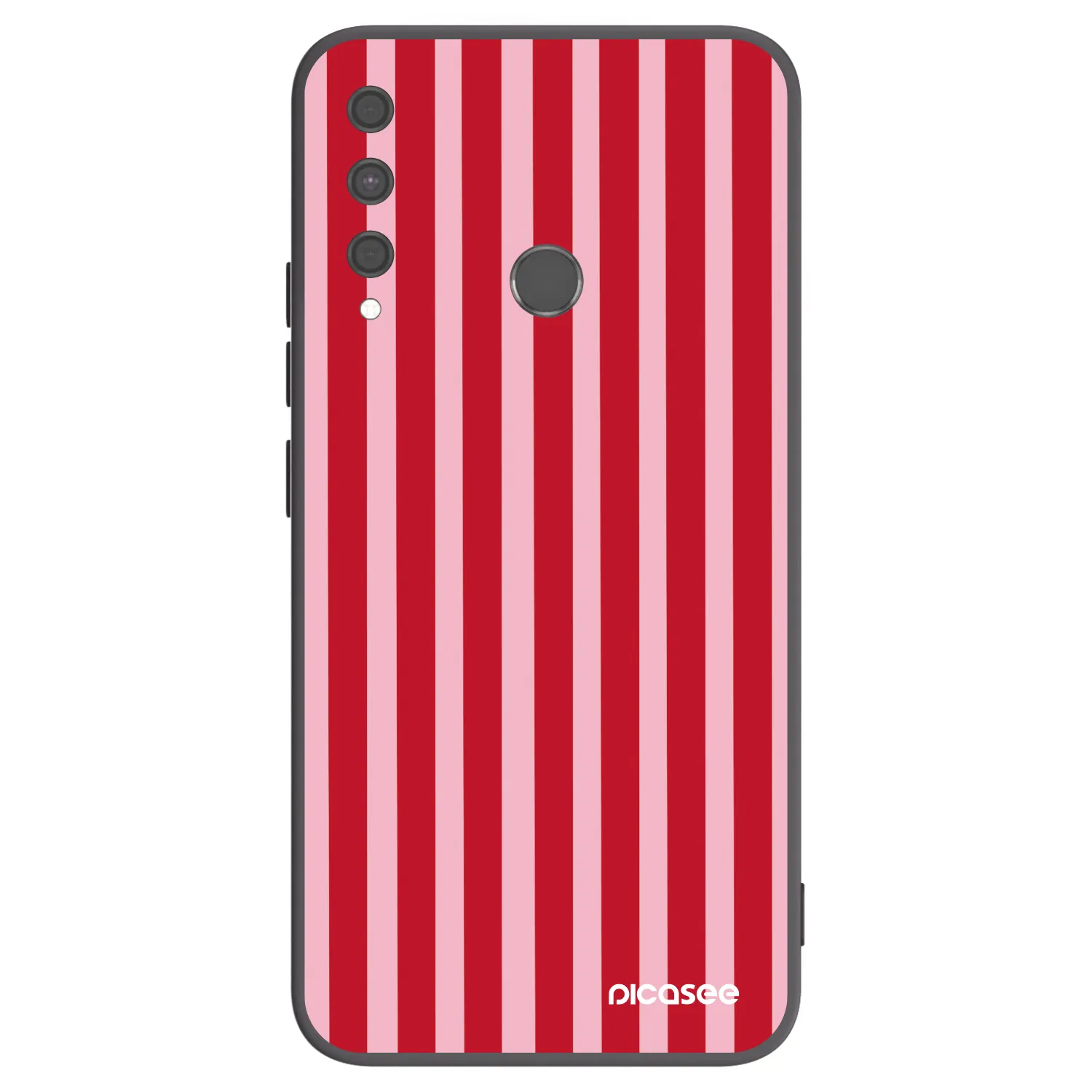 Picasee fekete szilikon tok az alábbi mobiltelefonokra Huawei P40 Lite E - Lines red