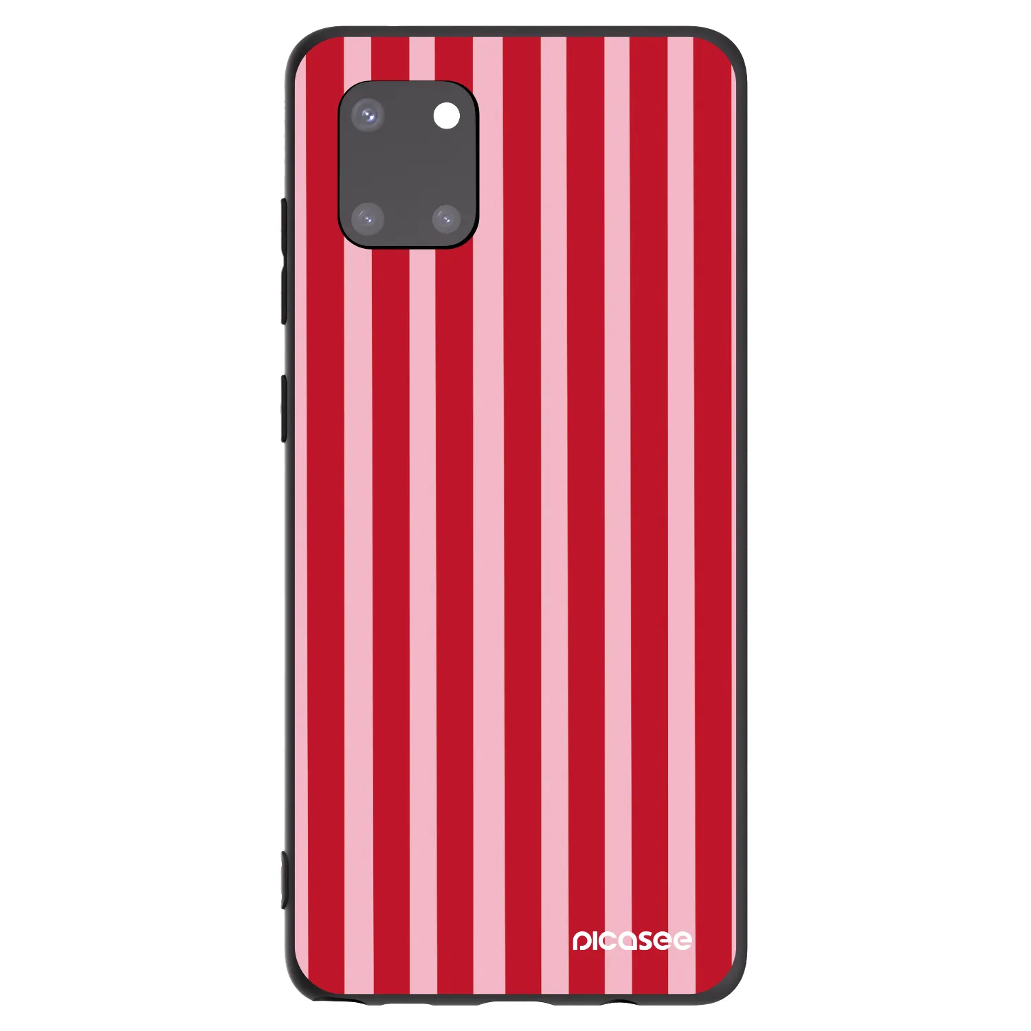 Picasee fekete szilikon tok az alábbi mobiltelefonokra Samsung Galaxy Note 10 Lite N770F - Lines red