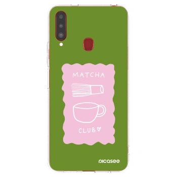 Picasee átlátszó szilikon tok az alábbi mobiltelefonokra Samsung Galaxy A20s - Matcha club