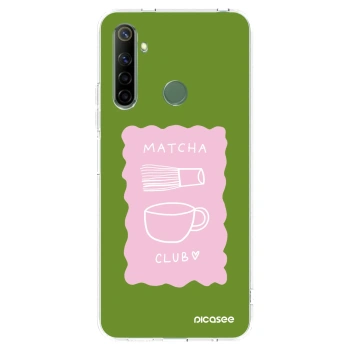 Picasee átlátszó szilikon tok az alábbi mobiltelefonokra Realme 6i - Matcha club