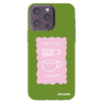 Picasee átlátszó szilikon tok az alábbi mobiltelefonokra Apple iPhone 14 Pro Max - Matcha club