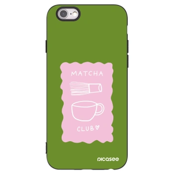Picasee fekete szilikon tok az alábbi mobiltelefonokra Apple iPhone 6/6S - Matcha club