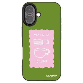 Picasee fekete szilikon tok az alábbi mobiltelefonokra Apple iPhone 16 - Matcha club
