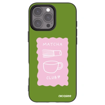Picasee fekete szilikon tok az alábbi mobiltelefonokra Apple iPhone 16 Pro Max - Matcha club
