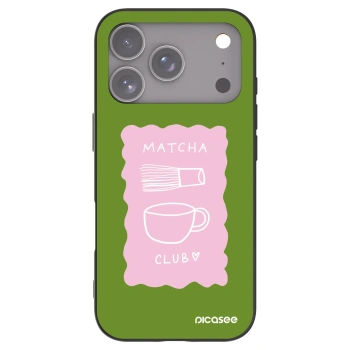 Picasee fekete szilikon tok az alábbi mobiltelefonokra Apple iPhone 17 Pro - Matcha club