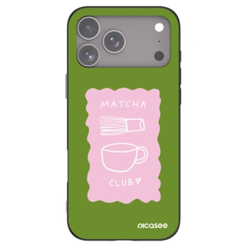 Picasee fekete szilikon tok az alábbi mobiltelefonokra Apple iPhone 17 Pro Max - Matcha club