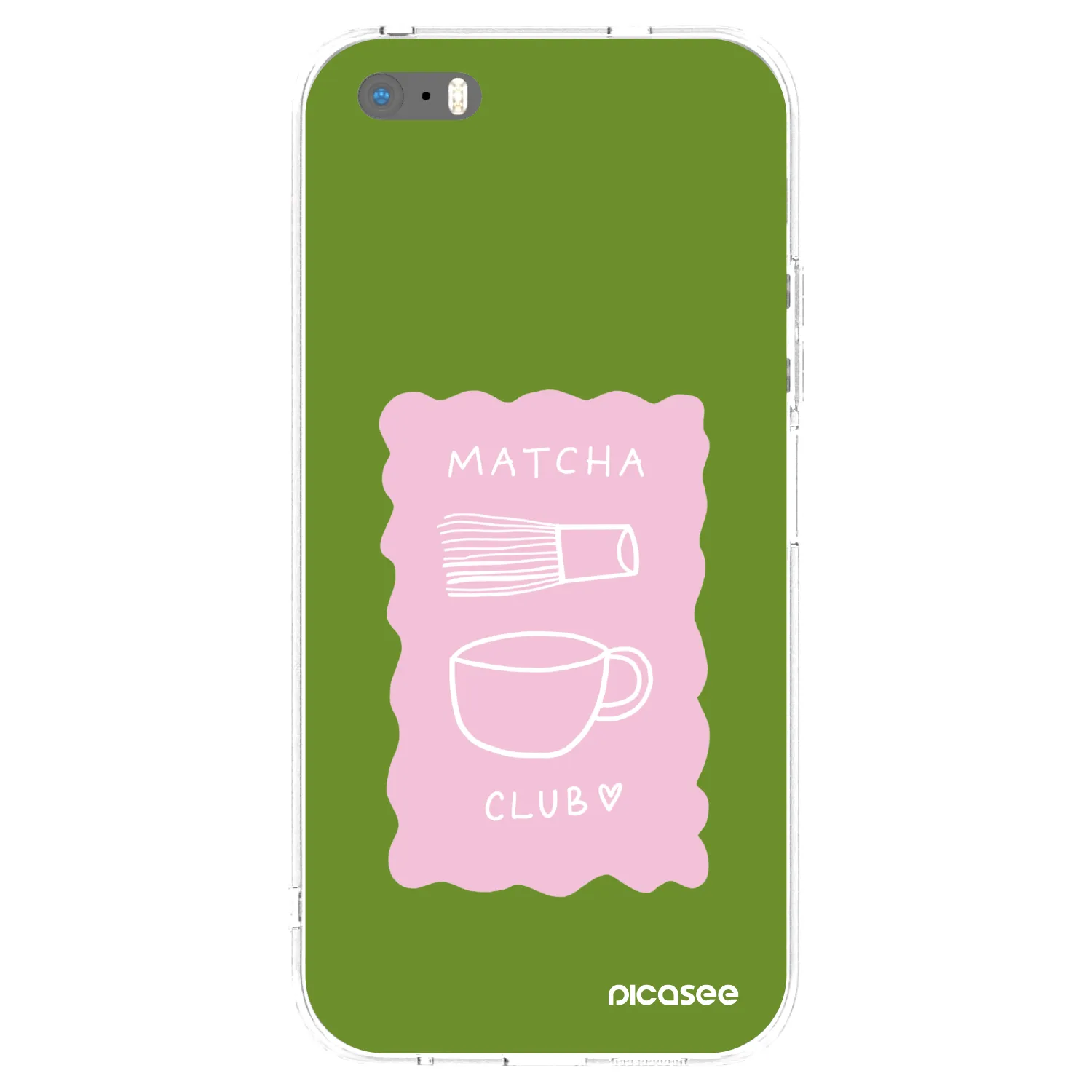 Picasee átlátszó szilikon tok az alábbi mobiltelefonokra Apple iPhone 5/5S/SE - Matcha club