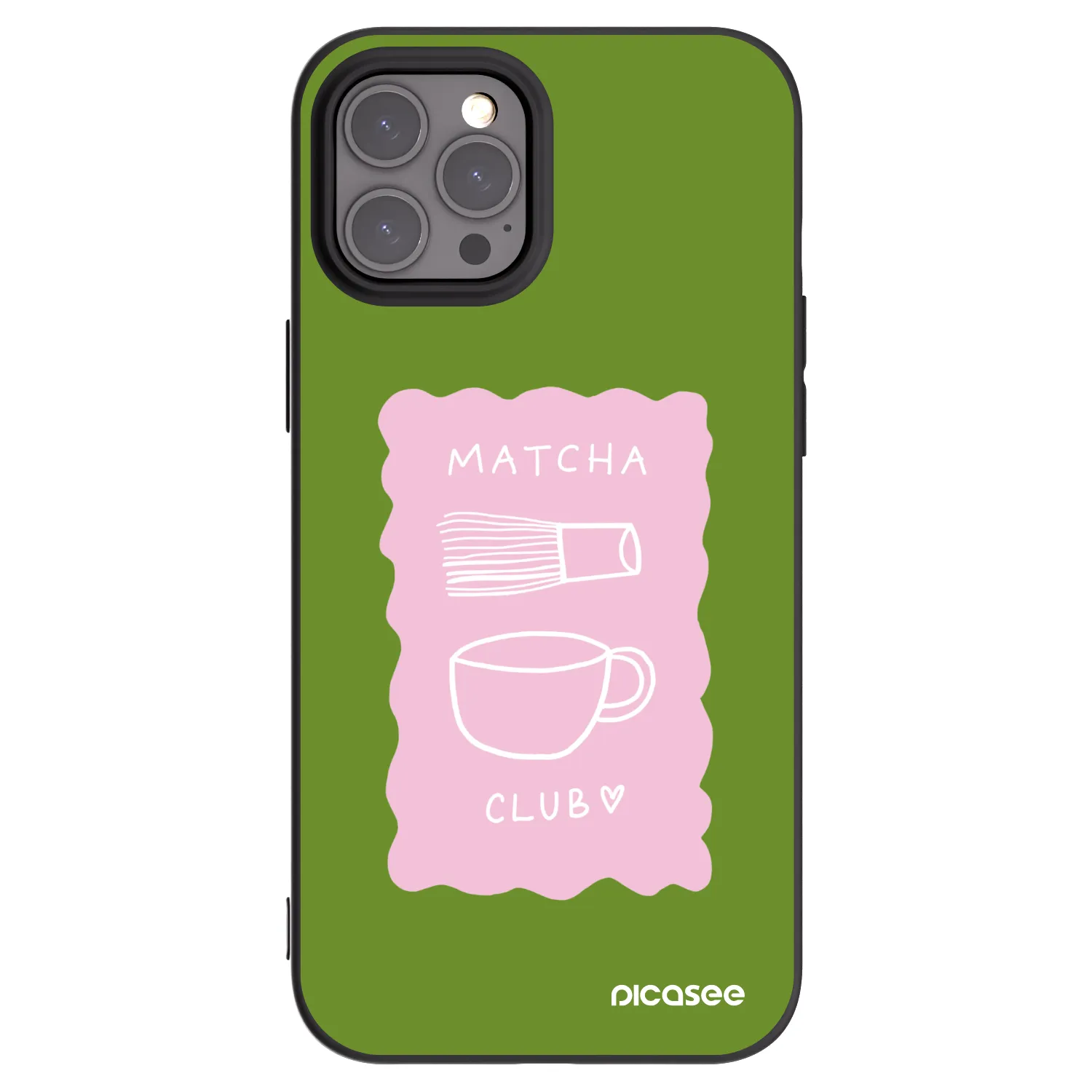 Picasee fekete szilikon tok az alábbi mobiltelefonokra Apple iPhone 12 Pro Max - Matcha club