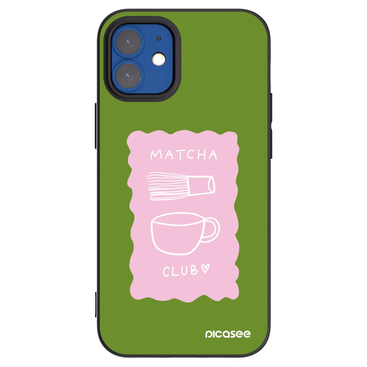 Picasee fekete szilikon tok az alábbi mobiltelefonokra Apple iPhone 12 mini - Matcha club