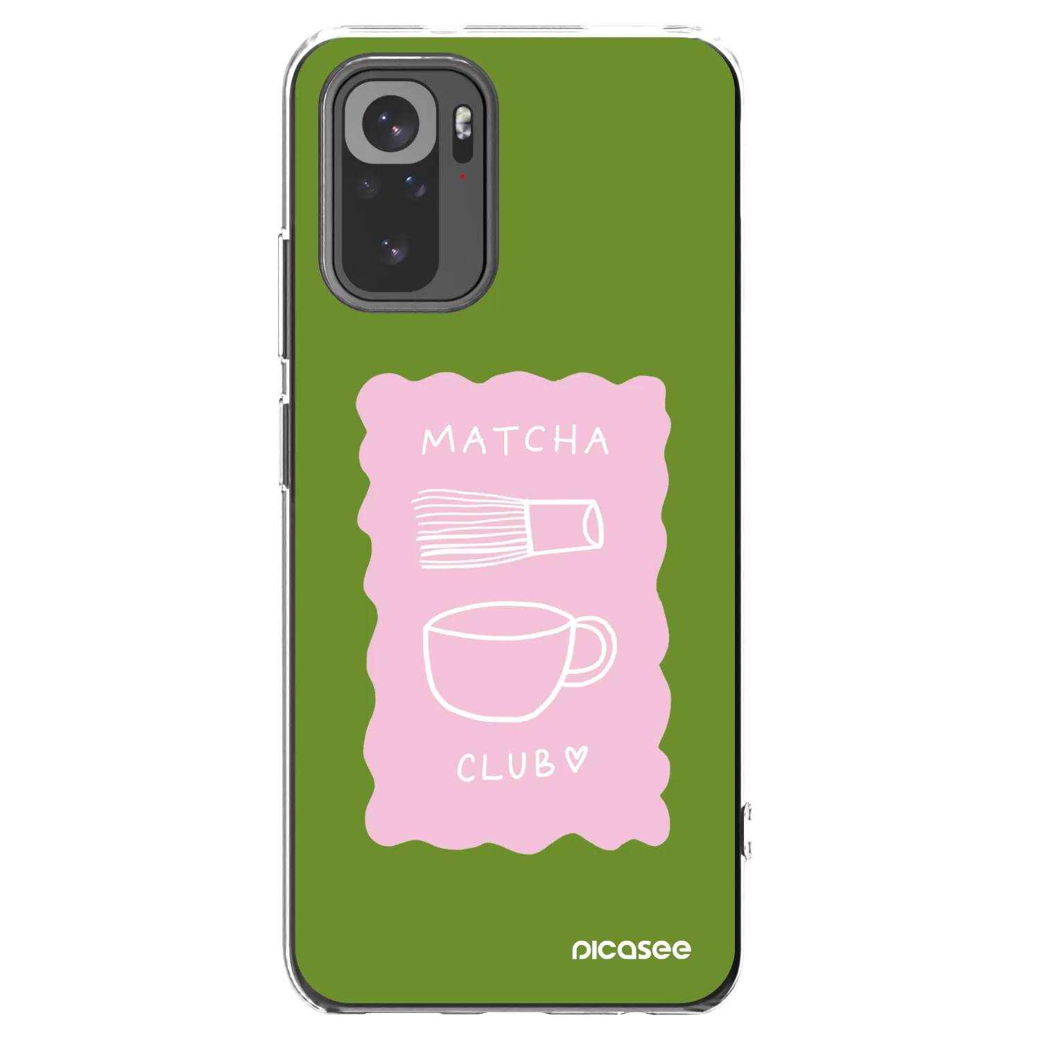 Picasee átlátszó szilikon tok az alábbi mobiltelefonokra Xiaomi Redmi Note 10 - Matcha club