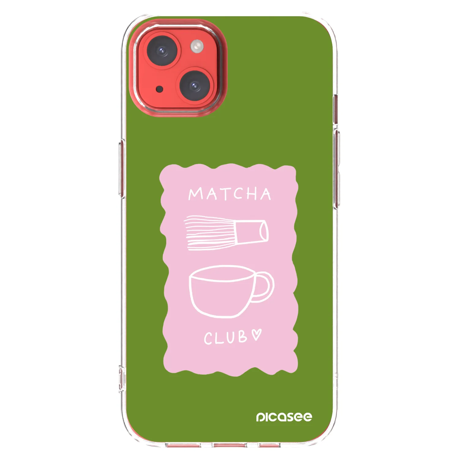 Picasee átlátszó szilikon tok az alábbi mobiltelefonokra Apple iPhone 13 - Matcha club