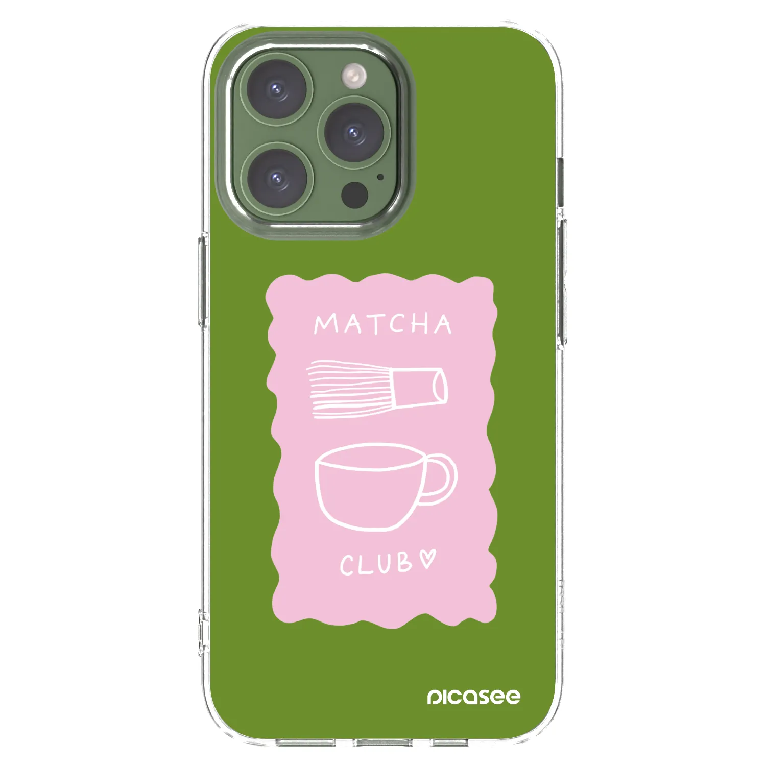 Picasee átlátszó szilikon tok az alábbi mobiltelefonokra Apple iPhone 13 Pro - Matcha club
