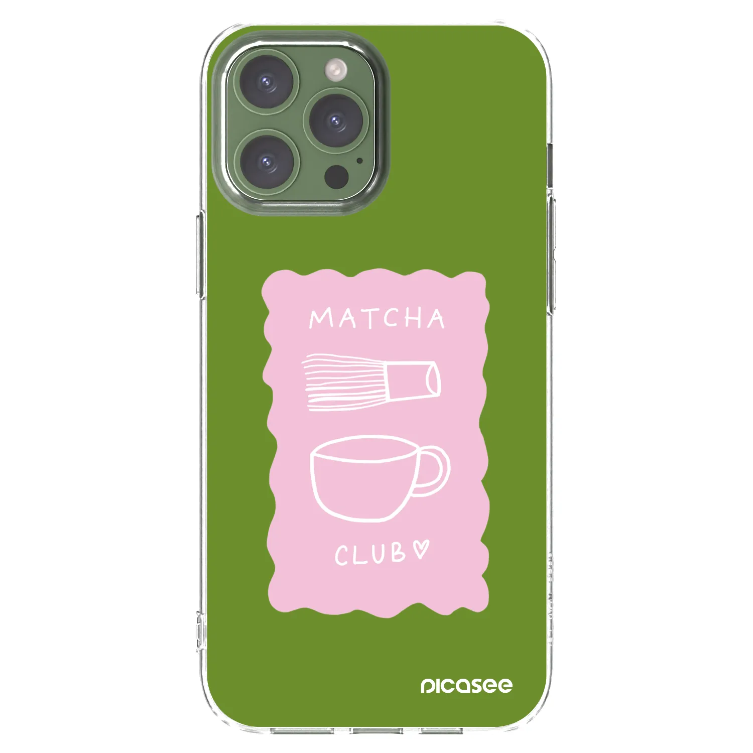 Picasee átlátszó szilikon tok az alábbi mobiltelefonokra Apple iPhone 13 Pro Max - Matcha club