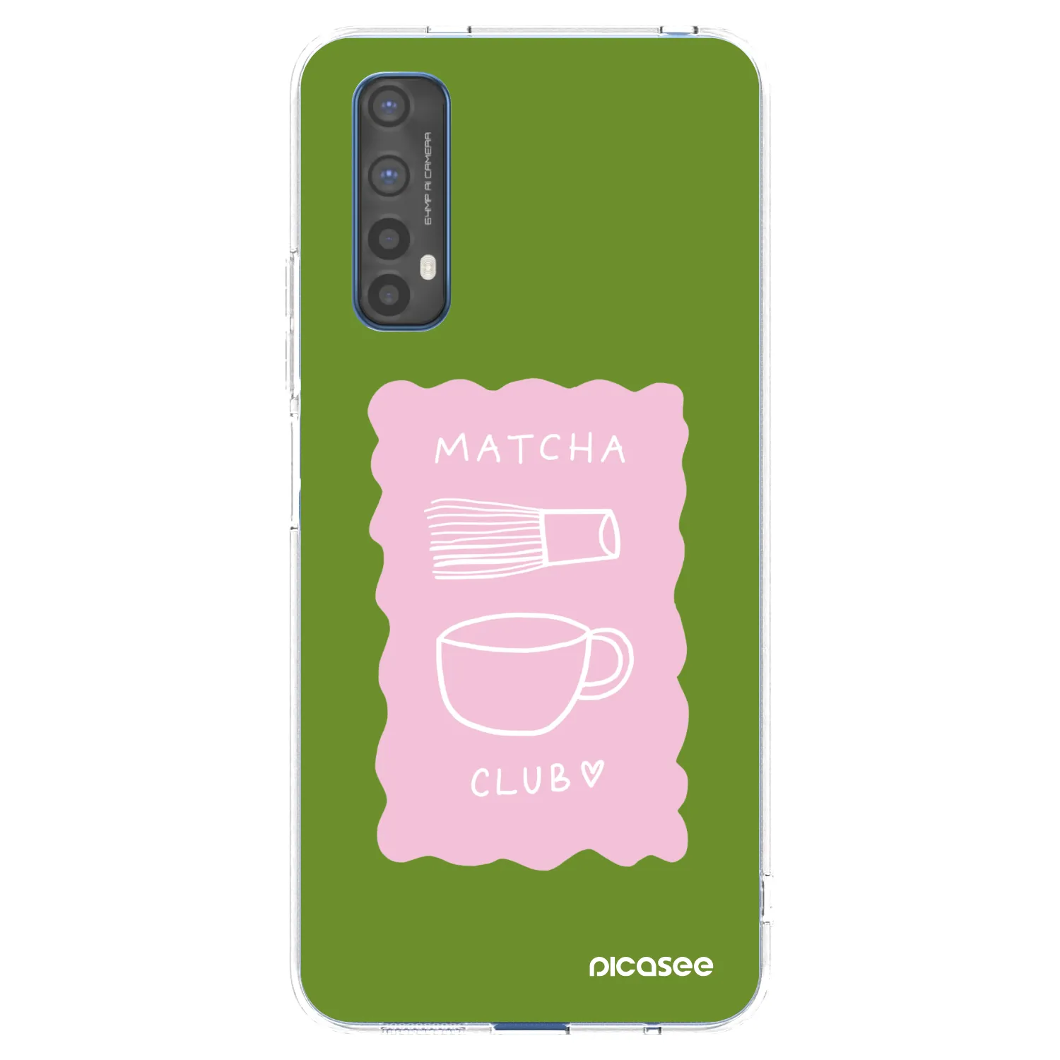 Picasee átlátszó szilikon tok az alábbi mobiltelefonokra Realme 7 - Matcha club