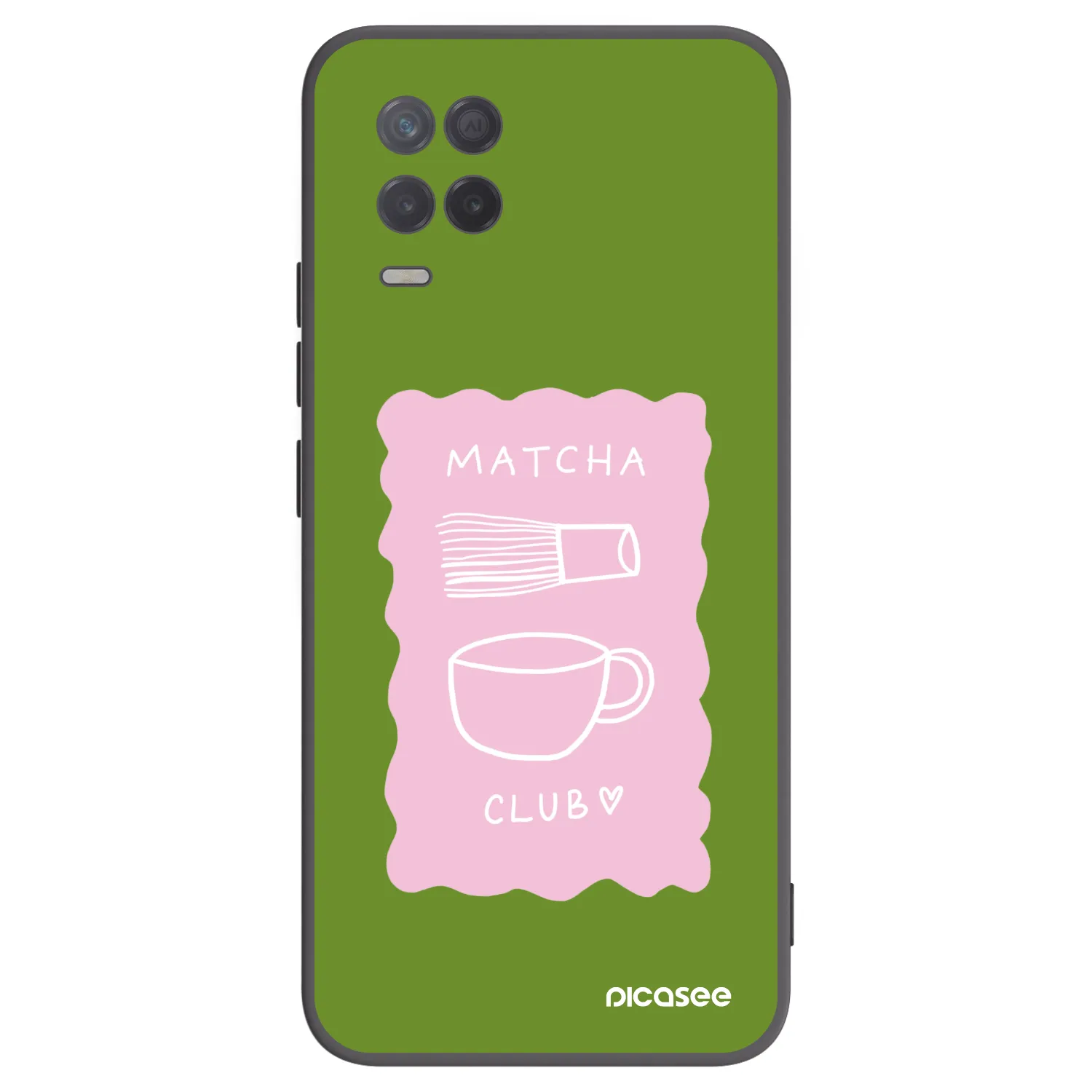 Picasee fekete szilikon tok az alábbi mobiltelefonokra Realme 8 5G - Matcha club