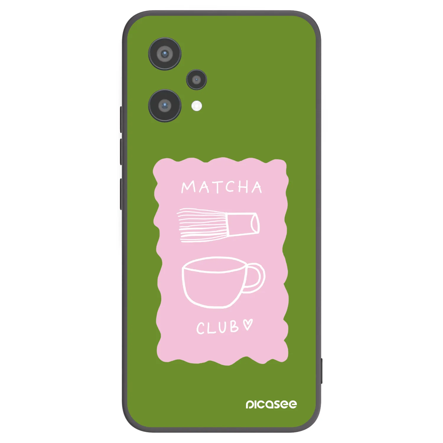 Picasee fekete szilikon tok az alábbi mobiltelefonokra Realme 9 Pro 5G - Matcha club