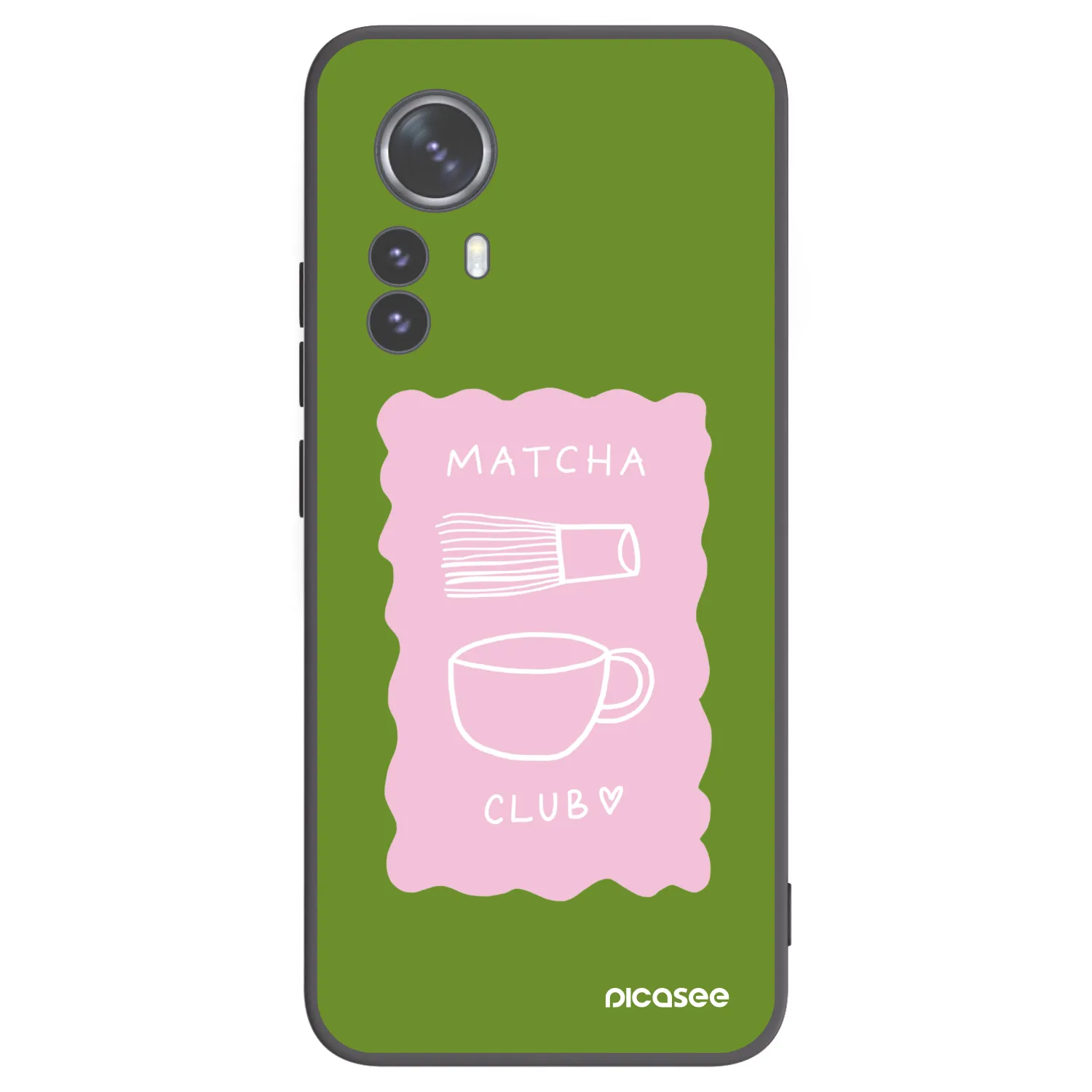 Picasee fekete szilikon tok az alábbi mobiltelefonokra Xiaomi 12 Pro - Matcha club
