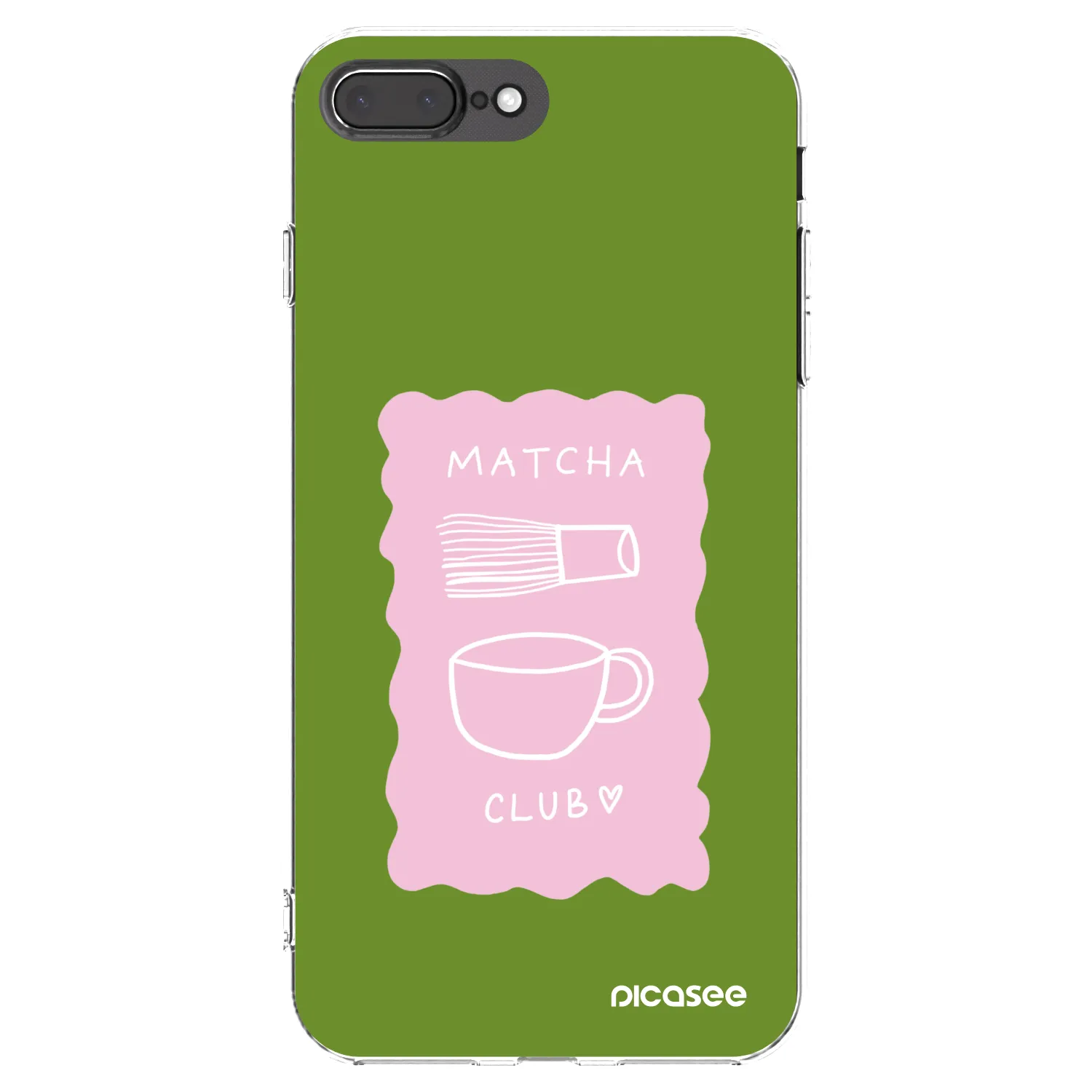 Picasee átlátszó szilikon tok az alábbi mobiltelefonokra Apple iPhone 8 Plus - Matcha club