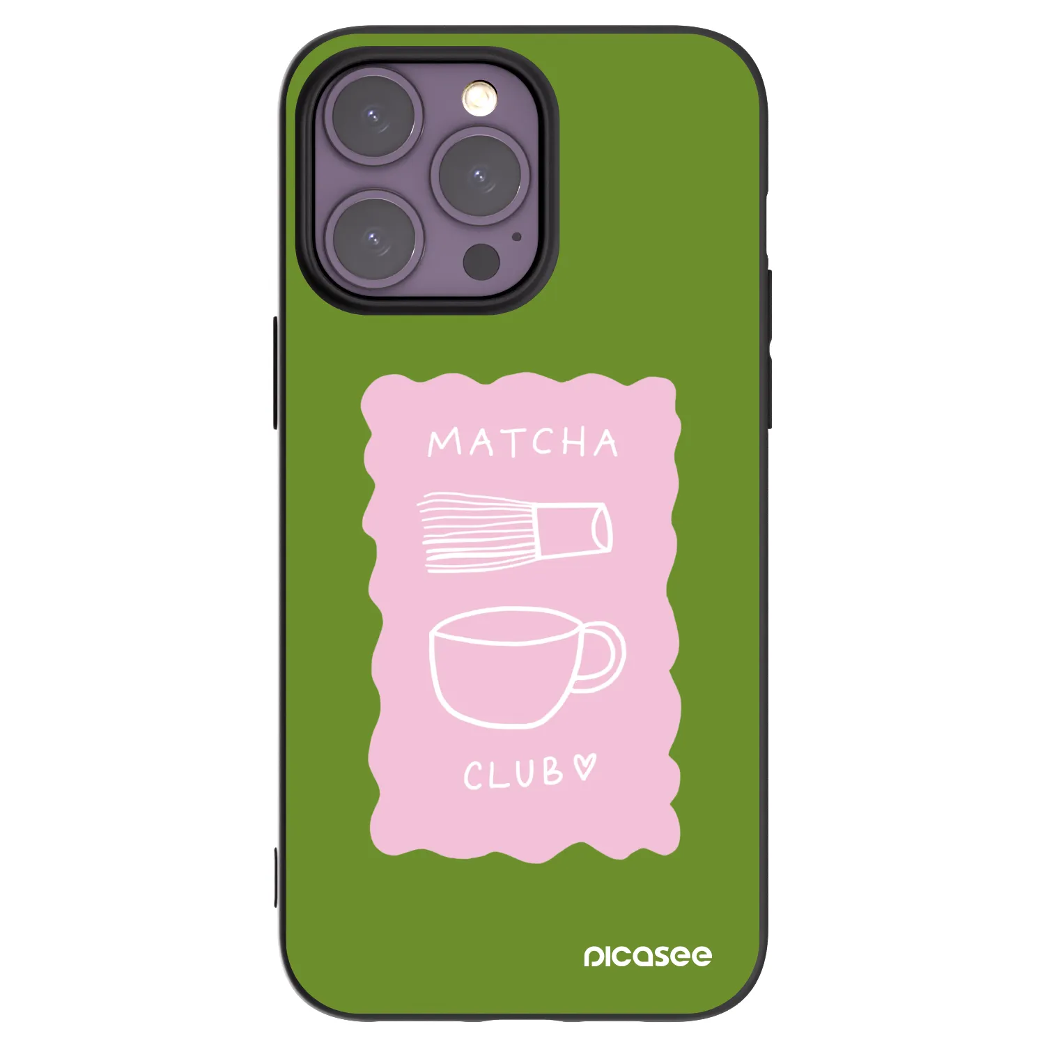 Picasee fekete szilikon tok az alábbi mobiltelefonokra Apple iPhone 14 Pro Max - Matcha club
