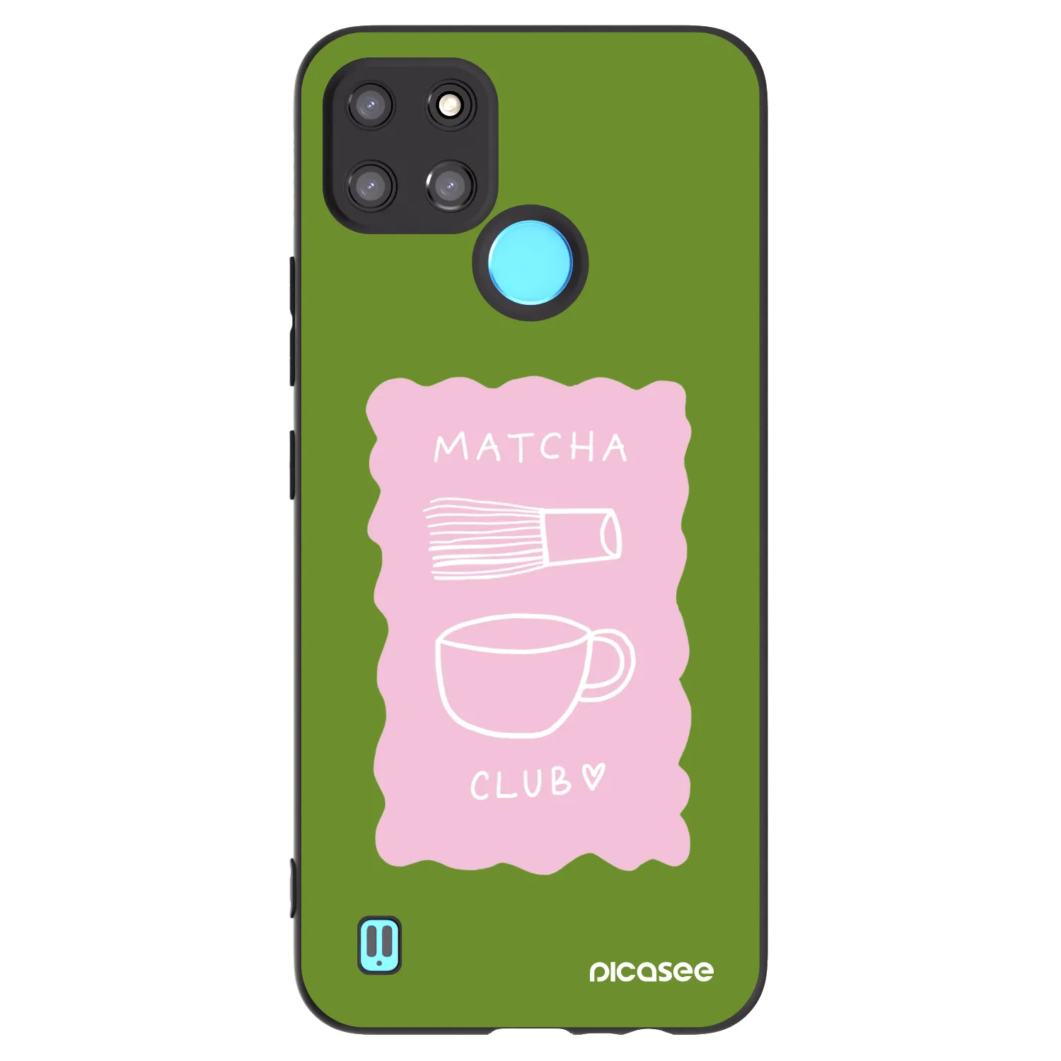 Picasee fekete szilikon tok az alábbi mobiltelefonokra Realme C21Y - Matcha club