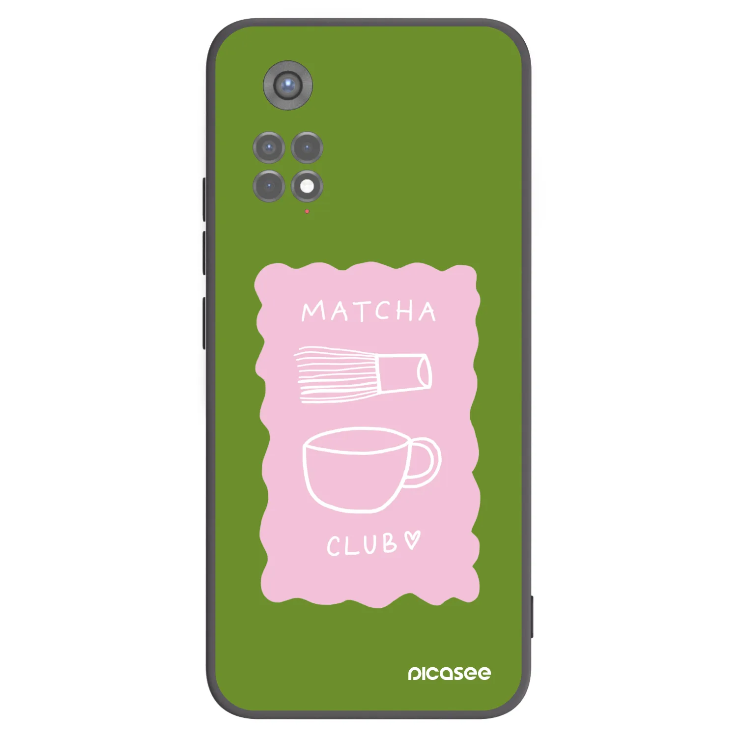 Picasee fekete szilikon tok az alábbi mobiltelefonokra Xiaomi Redmi Note 11S 5G - Matcha club