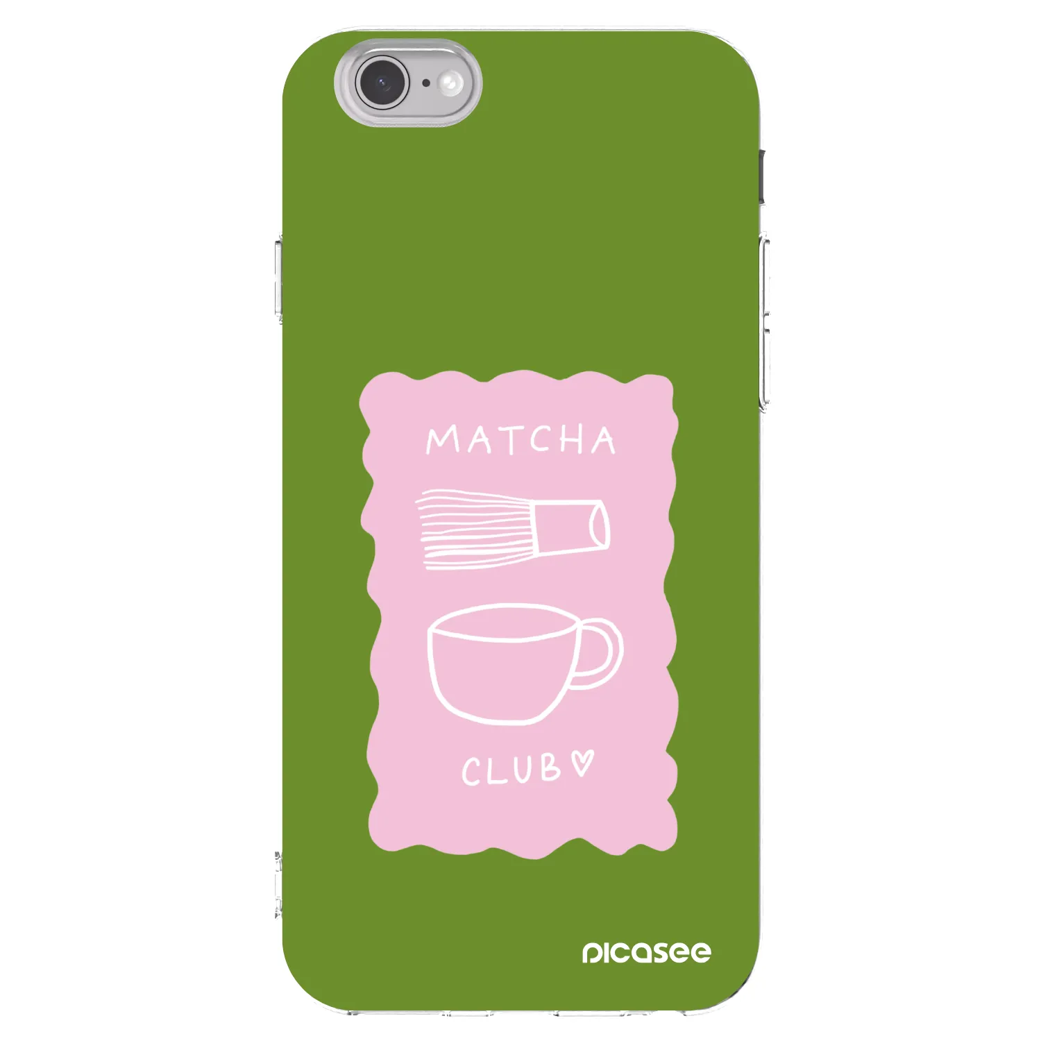 Picasee átlátszó szilikon tok az alábbi mobiltelefonokra Apple iPhone 6/6S - Matcha club