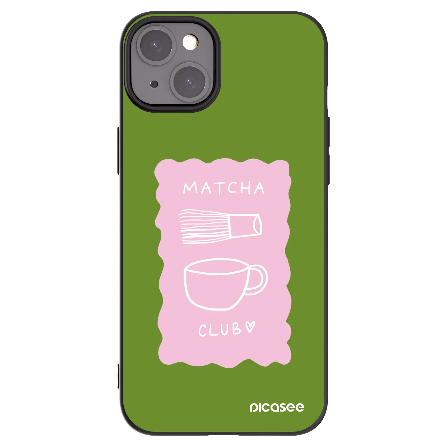 Picasee fekete szilikon tok az alábbi mobiltelefonokra Apple iPhone 15 Plus - Matcha club