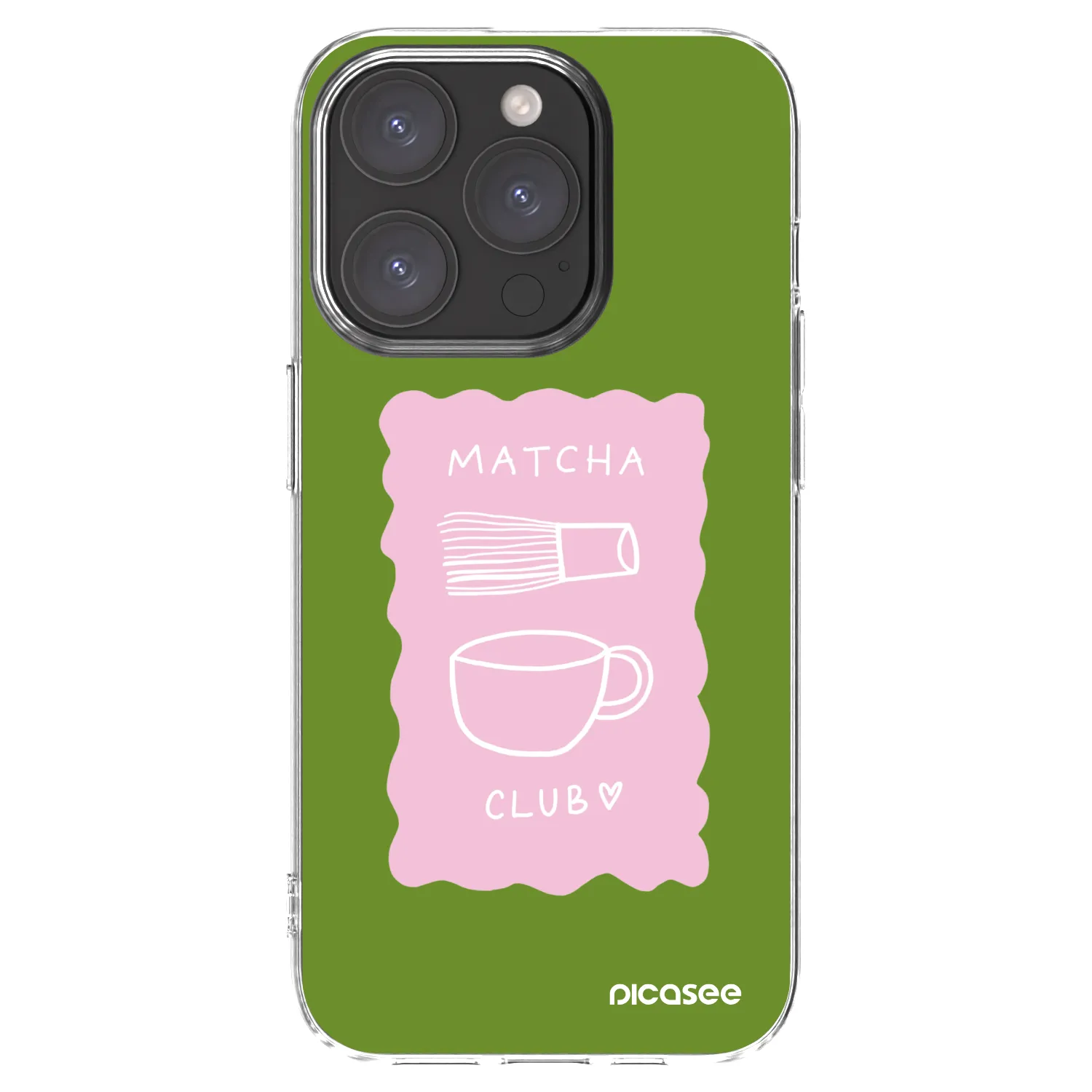 Picasee átlátszó szilikon tok az alábbi mobiltelefonokra Apple iPhone 15 Pro - Matcha club