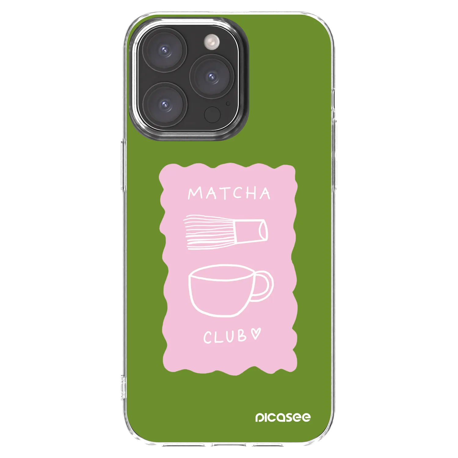 Picasee átlátszó szilikon tok az alábbi mobiltelefonokra Apple iPhone 15 Pro Max - Matcha club