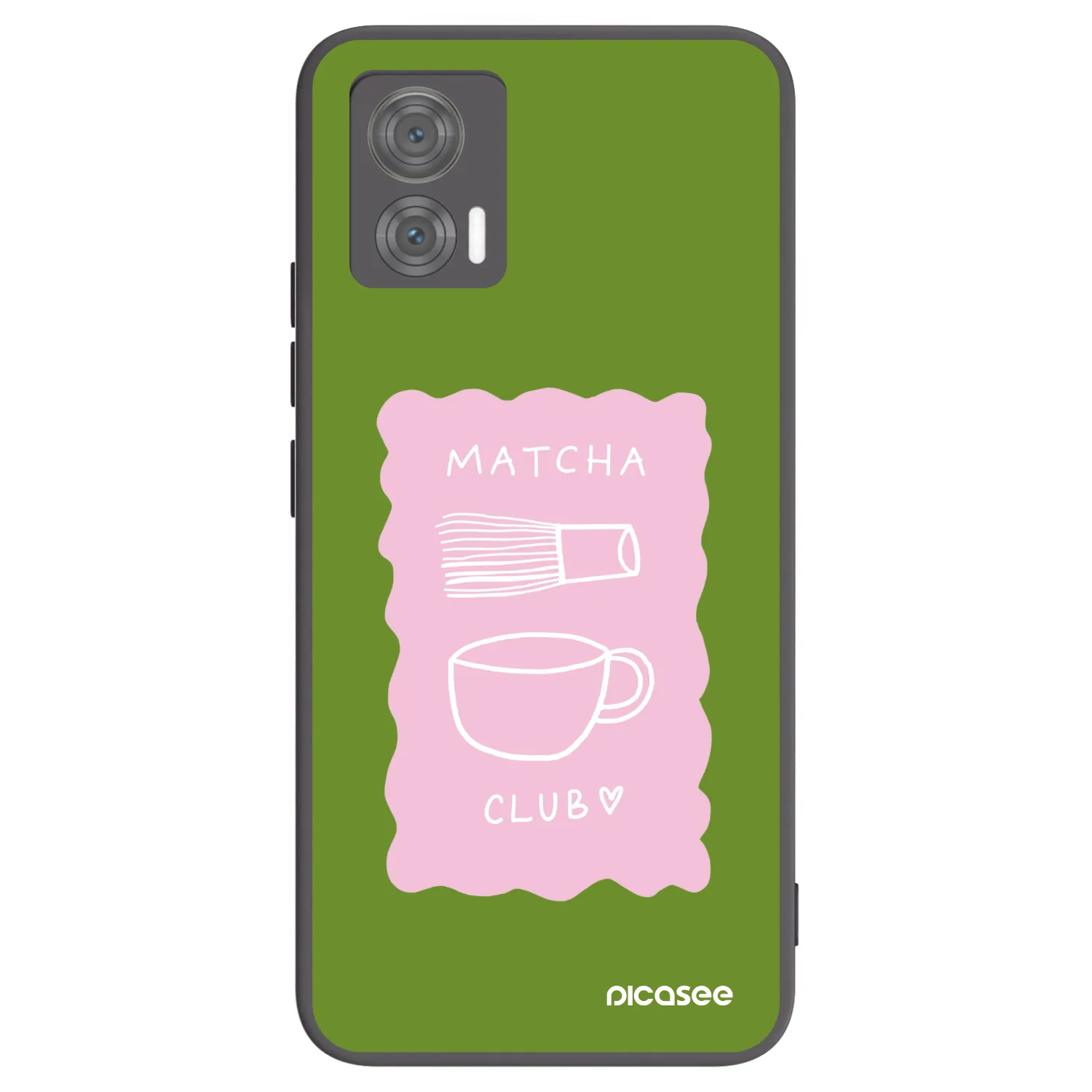 Picasee fekete szilikon tok az alábbi mobiltelefonokra Motorola Edge 30 Neo - Matcha club