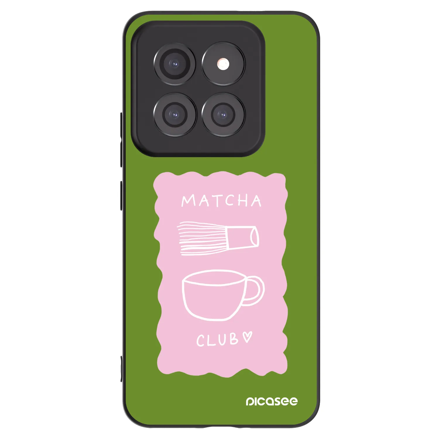 Picasee fekete szilikon tok az alábbi mobiltelefonokra Xiaomi 14 Pro - Matcha club