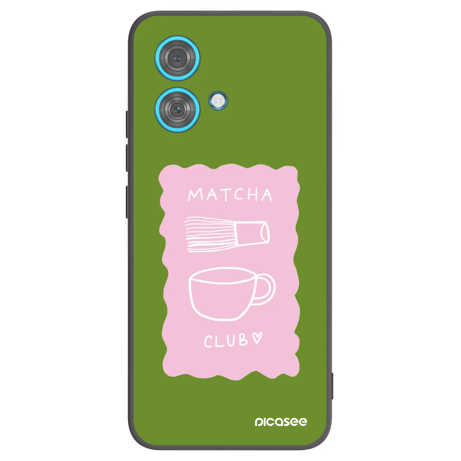 Picasee fekete szilikon tok az alábbi mobiltelefonokra Motorola Edge 40 Neo - Matcha club