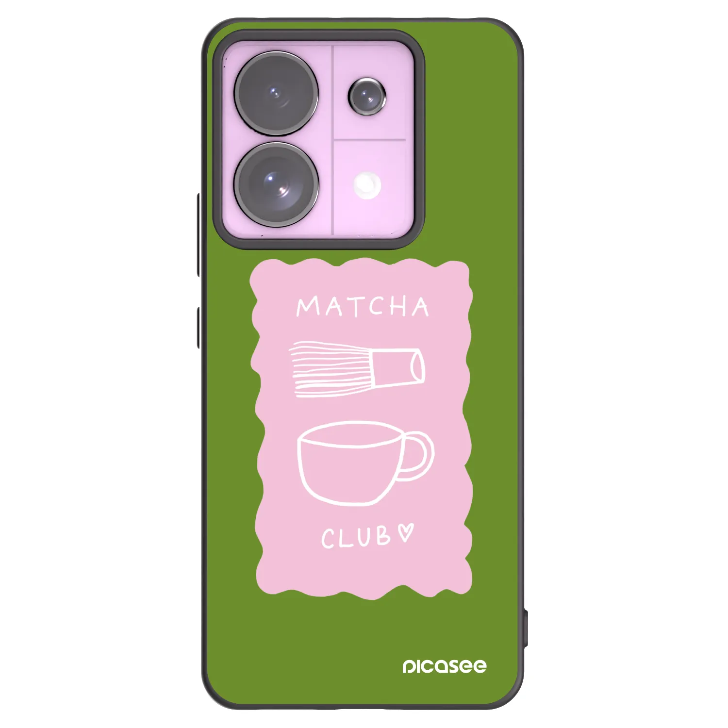 Picasee fekete szilikon tok az alábbi mobiltelefonokra Xiaomi Redmi Note 13 Pro 5G - Matcha club