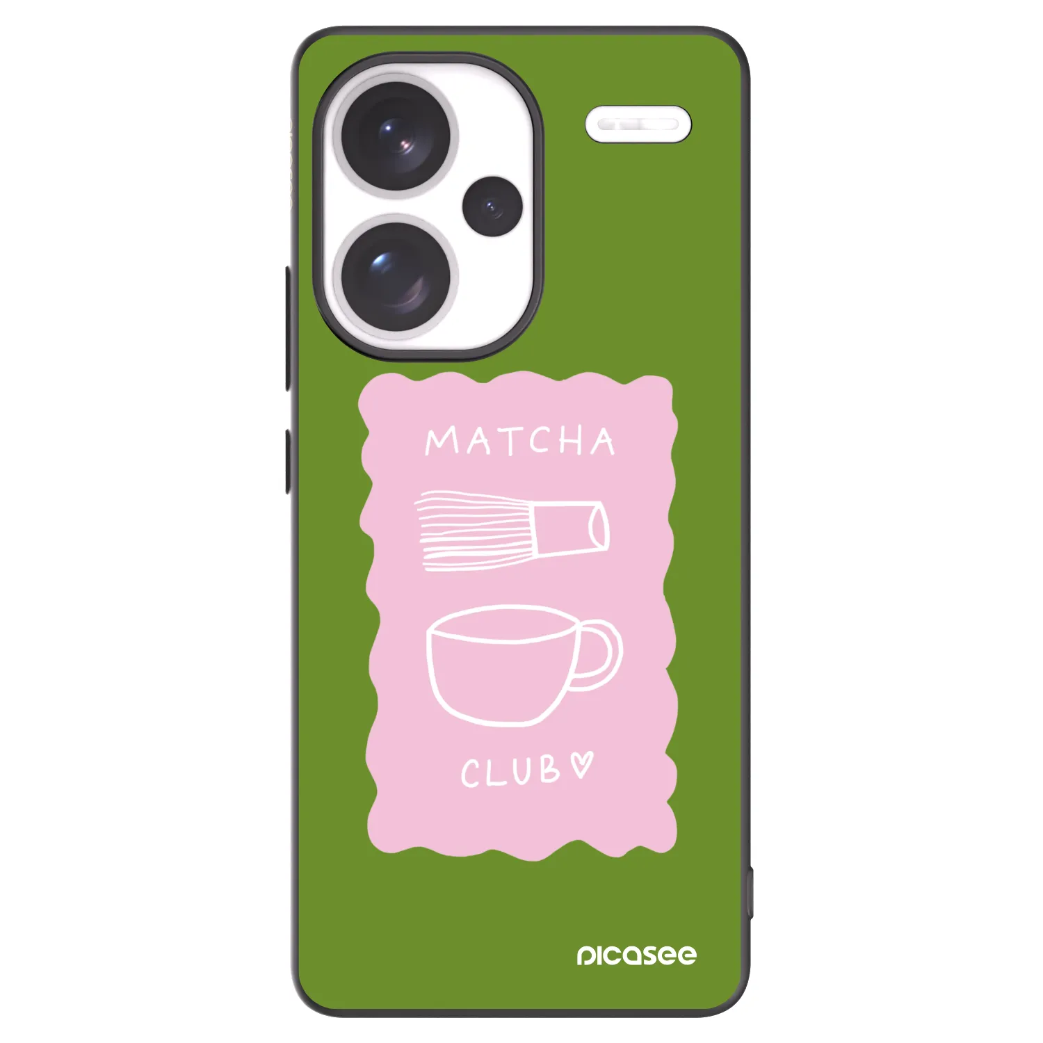 Picasee fekete szilikon tok az alábbi mobiltelefonokra Xiaomi Redmi Note 13 Pro+ 5G - Matcha club