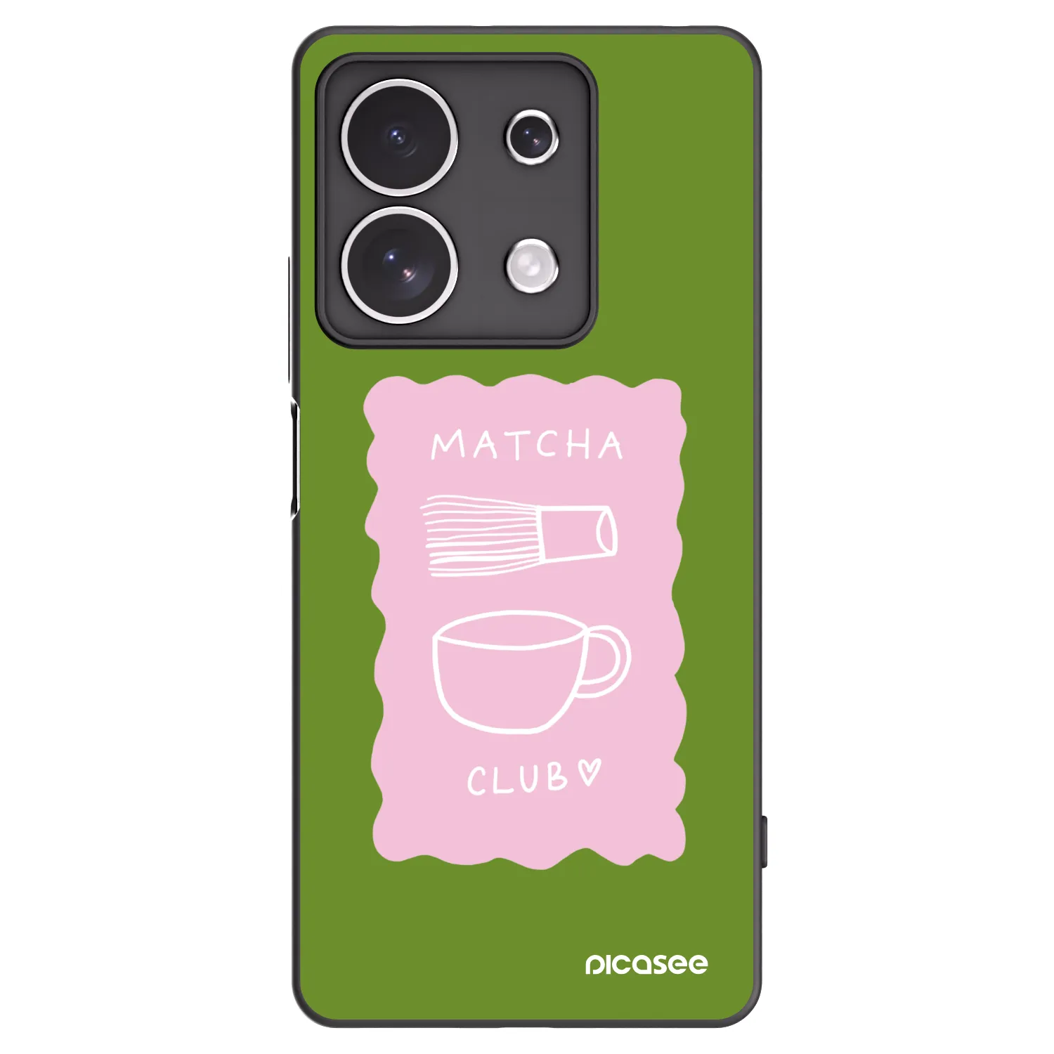 Picasee fekete szilikon tok az alábbi mobiltelefonokra Xiaomi Redmi Note 13 4G - Matcha club