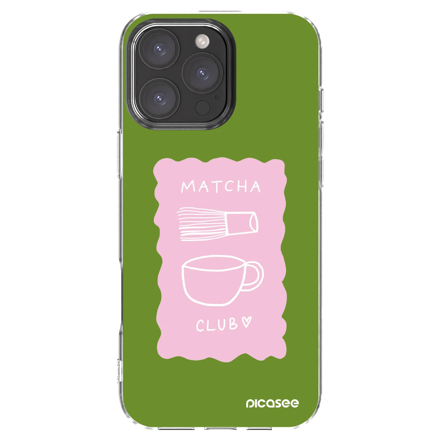 Picasee átlátszó szilikon tok az alábbi mobiltelefonokra Apple iPhone 16 Pro Max - Matcha club