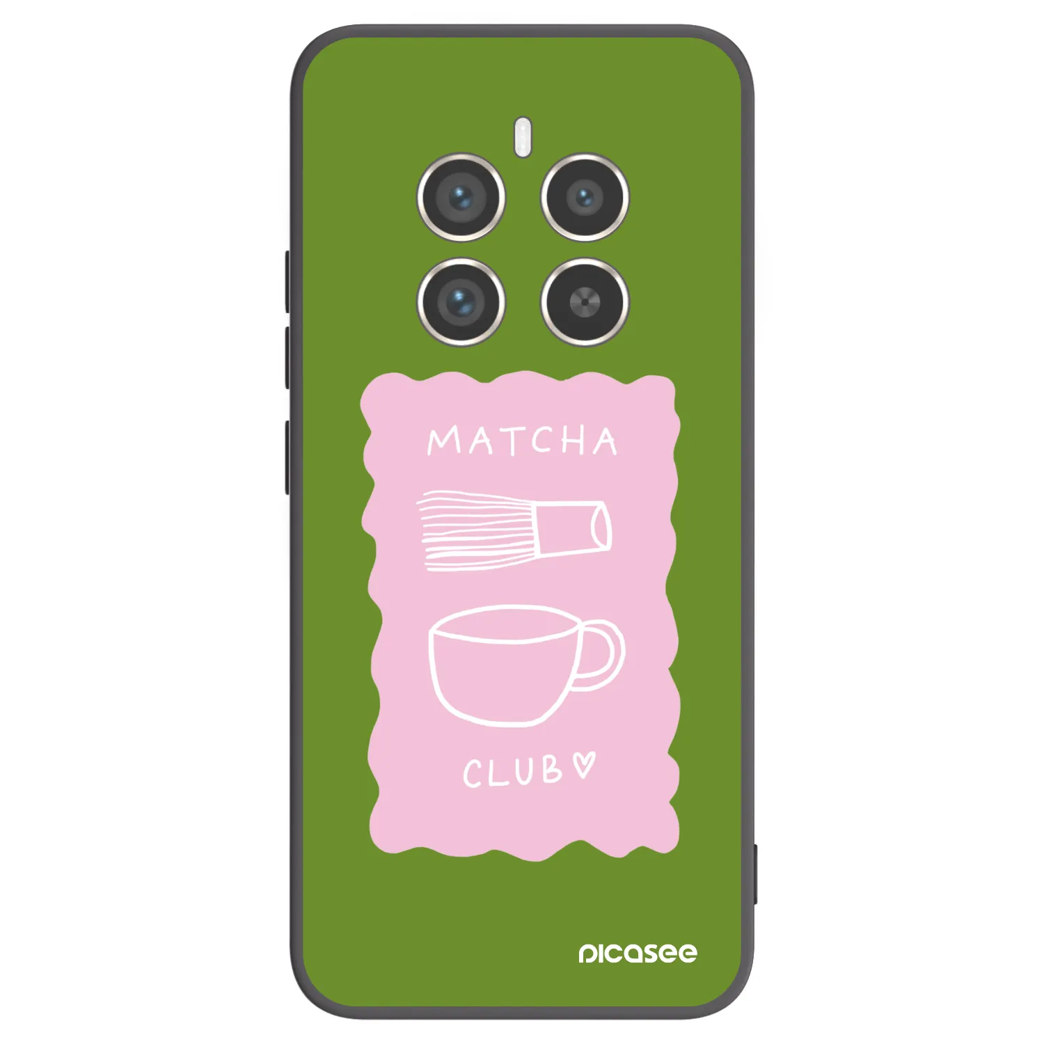Picasee fekete szilikon tok az alábbi mobiltelefonokra Realme 12 Pro 5G - Matcha club