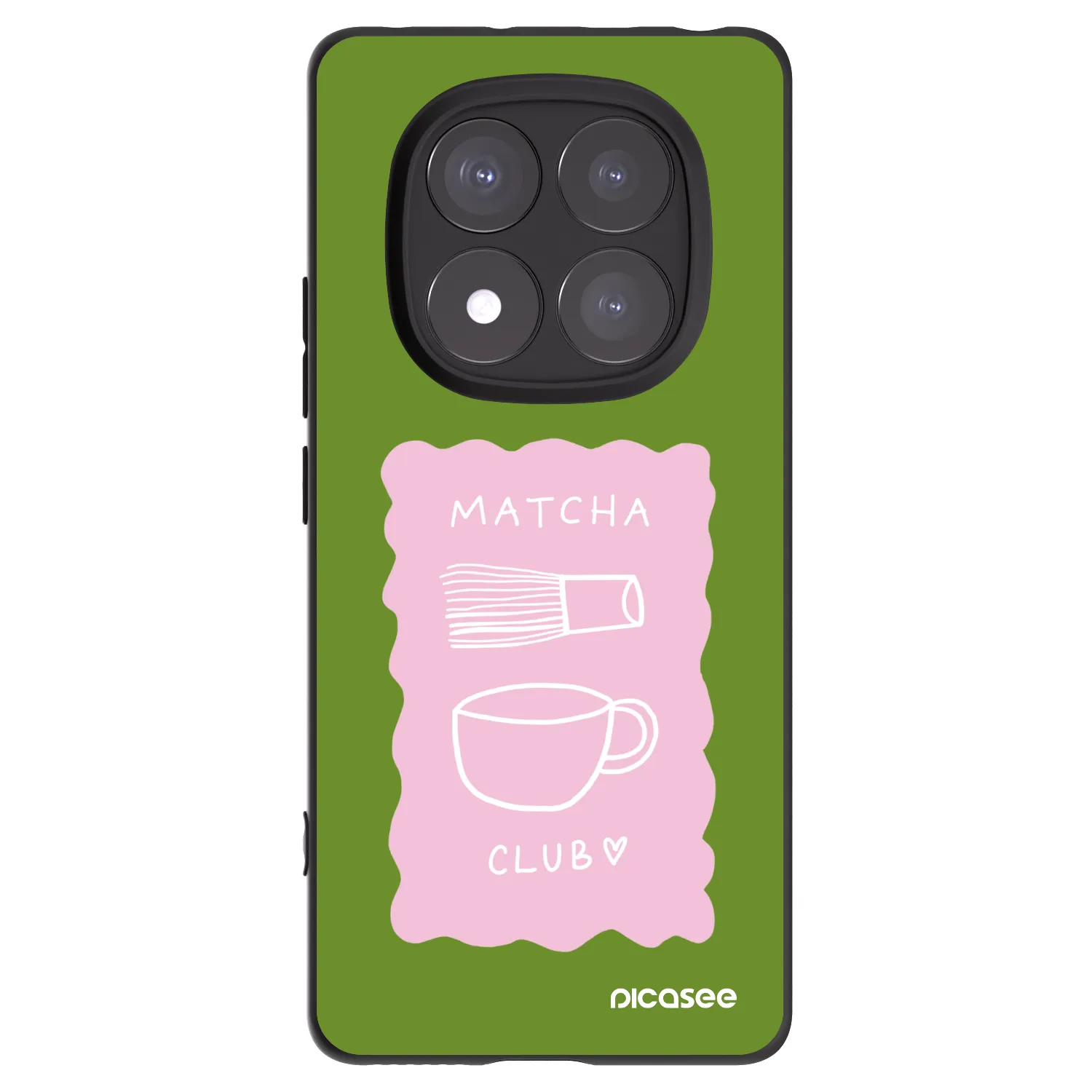 Picasee fekete szilikon tok az alábbi mobiltelefonokra Xiaomi Redmi Note 14 Pro 5G - Matcha club